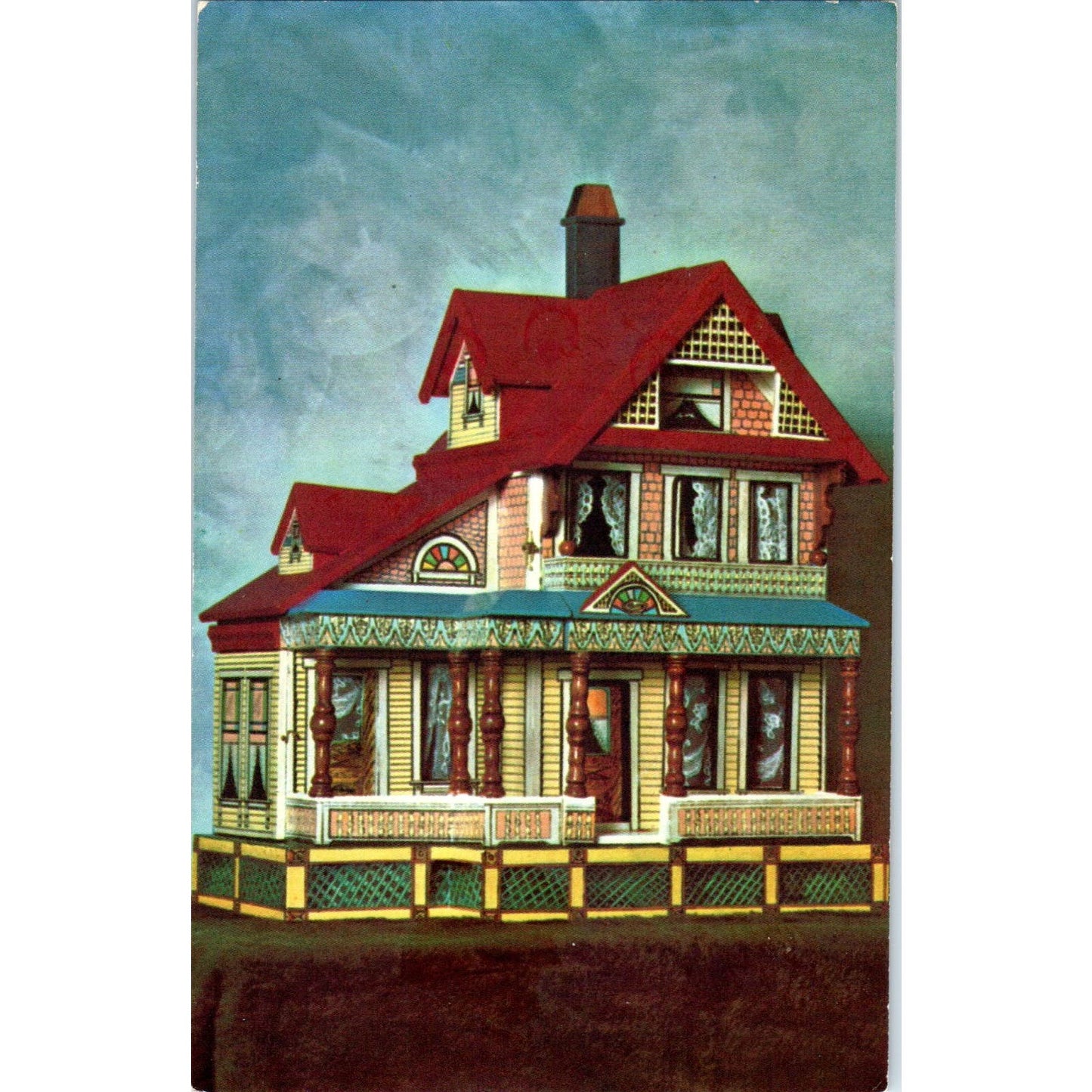 Replica of Victorian Bliss Doll House Loves & Ray Thomas Original Postcard PB8