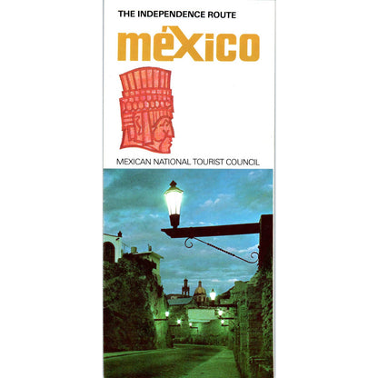 1960s The Independent Route, Mexico Tourist Fold Out Brochure SF3