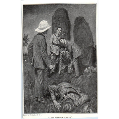 c1920 Harper's Print Lithograph -W. Hatherell Lord Hastings Is Dead TD8-H1