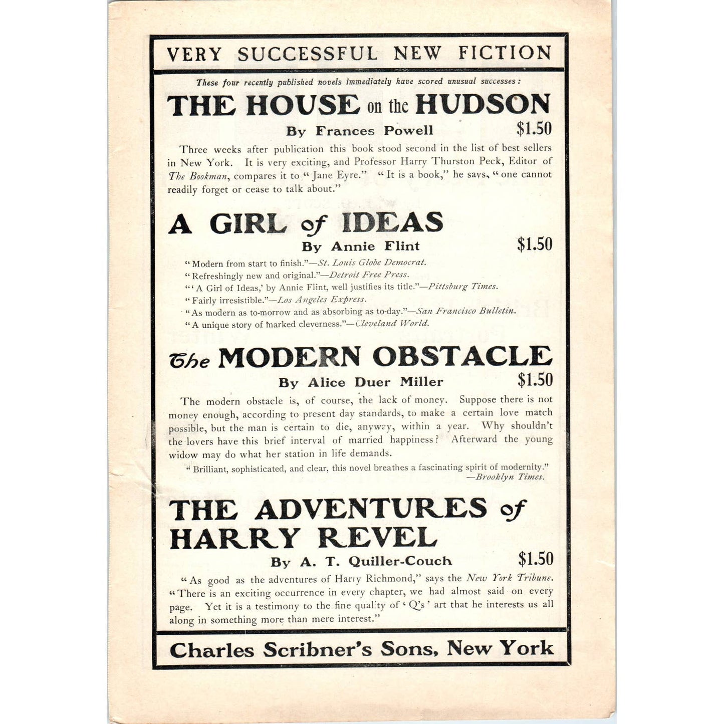 The Outlook Company Contemporary Book Spotlight - 1903 Original Ad TJ7-L