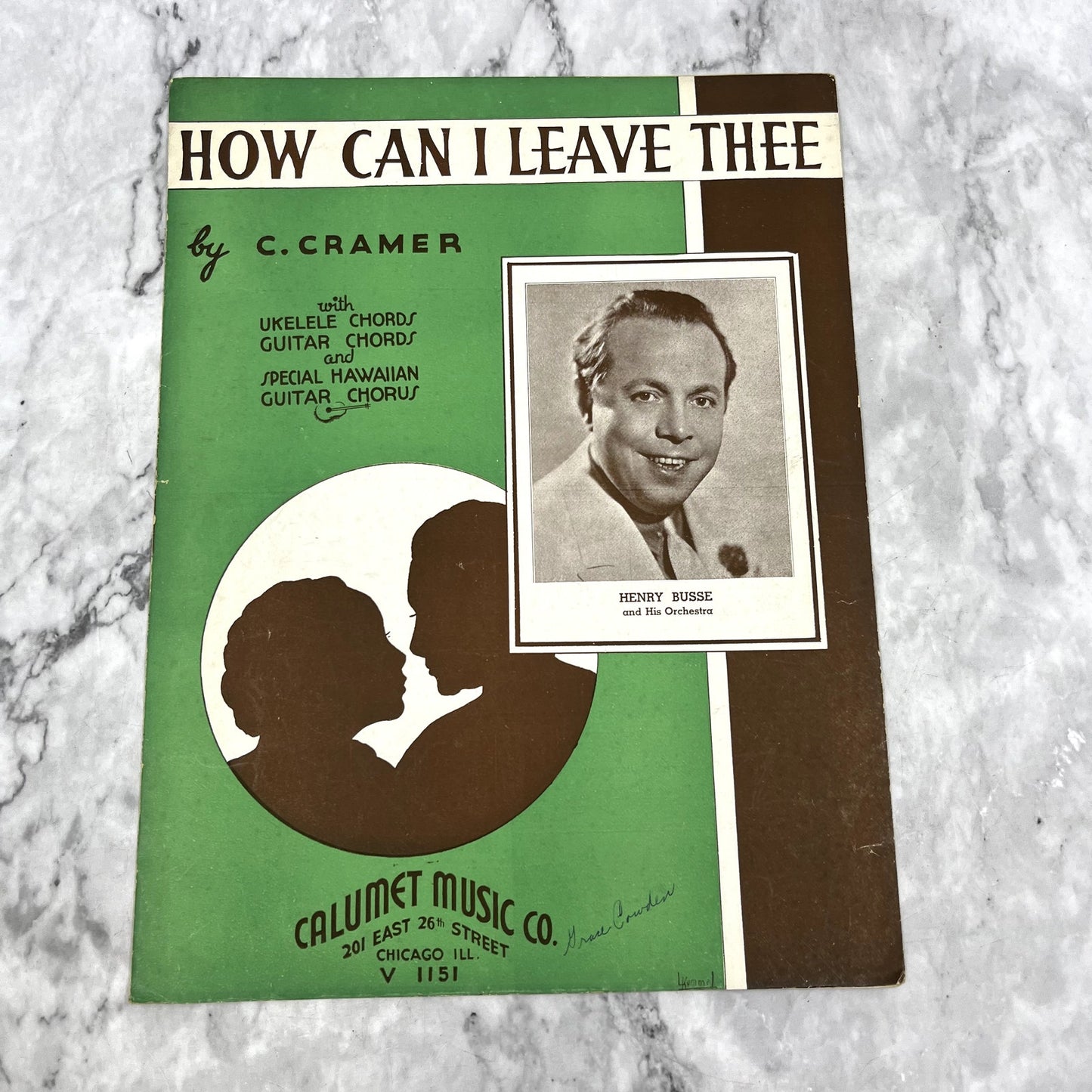 How Can I Leave Thee C. Cramer Henry Busse 1936 Sheet Music V37-5