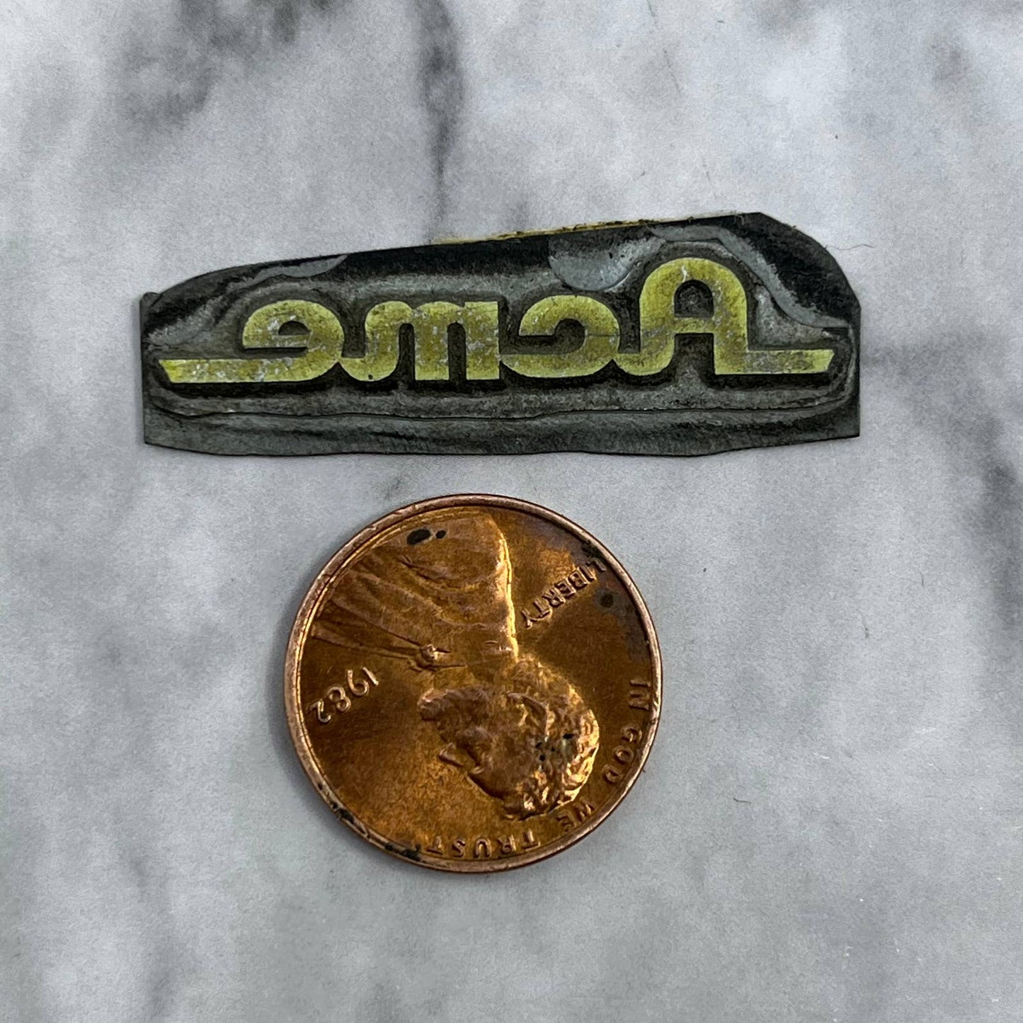 Vintage Printing Letterpress Printers Block Plate ACME SE819