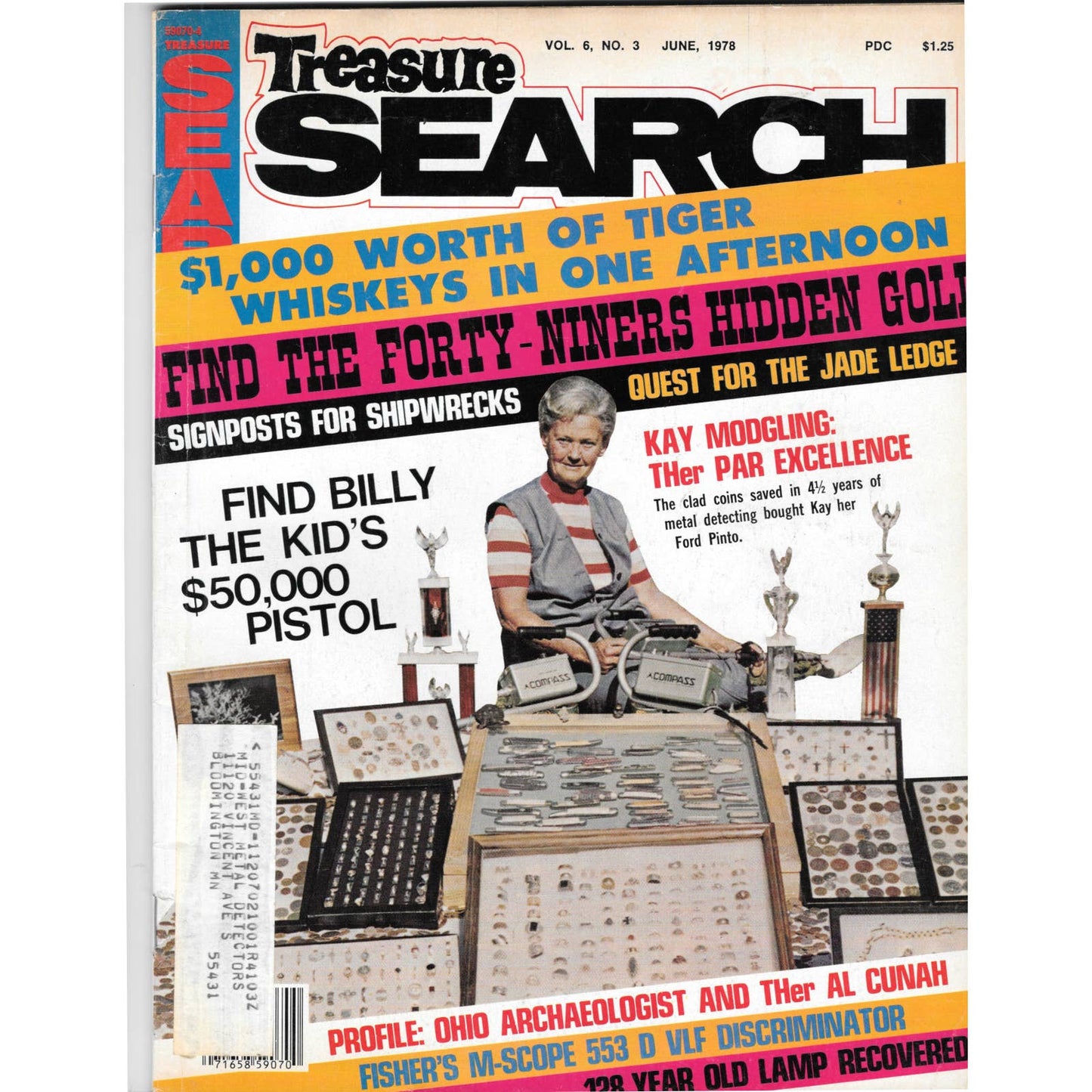 Treasure Search Magazine - Treasure Hunting Mining Metal Detecting Jun 1978 M4