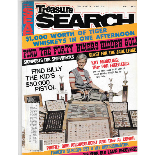 Treasure Search Magazine - Treasure Hunting Mining Metal Detecting Jun 1978 M4