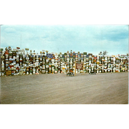Sign Boards Watson Lake Alaskan Highway Mile 635 Alaska Original Postcard TK1-30