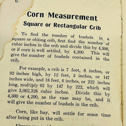 1914 Handbook For the Busy Farmer Columbus Nebraska RG StrotherSA7