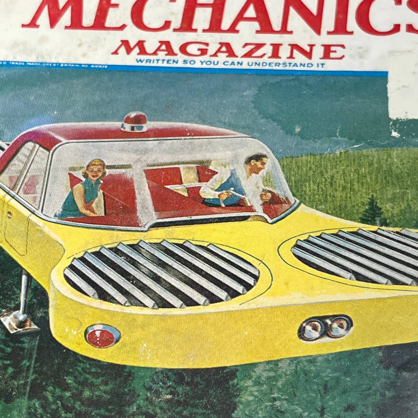 Vintage Popular Mechanics Magazine July 1957 - Retro Futurism Flying Cars  TH8