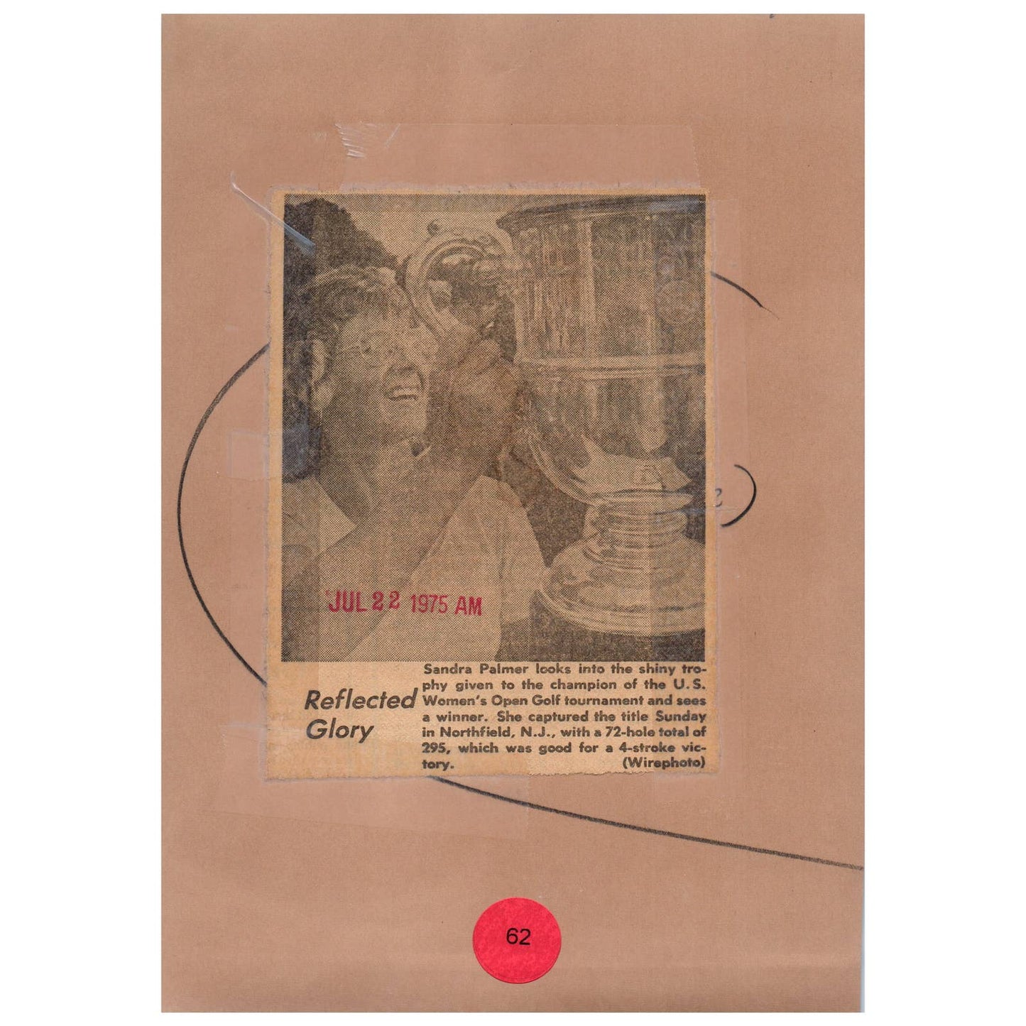 1975 Original Press Photo Ladies' Golf Sandra Palmer Women's Open ~6x8 AD1-1