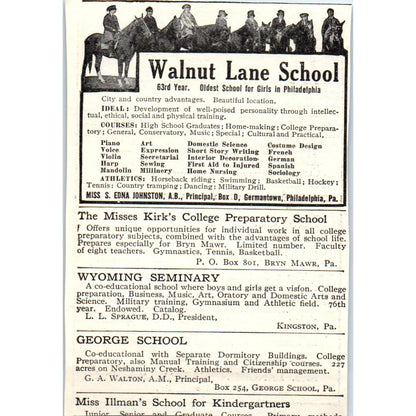 c1920 Harper's Magazine Ad - Devon Manor Girls School Langdon Caskin Devon EA3-4