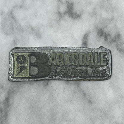 Vintage Printing Letterpress Printers Block Plate Barksdale Motors Inc SE837