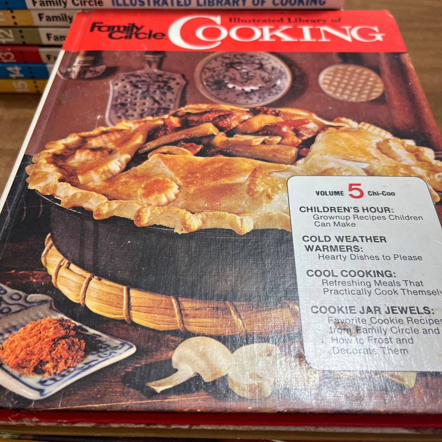 1972 Family Circle Illustrated Library of Cooking Set Cook Books Volume 1-15 TA1