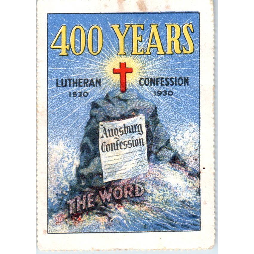 1930 400 Years Lutheran Confession 3" Poster Stamp Set of 3 SE5