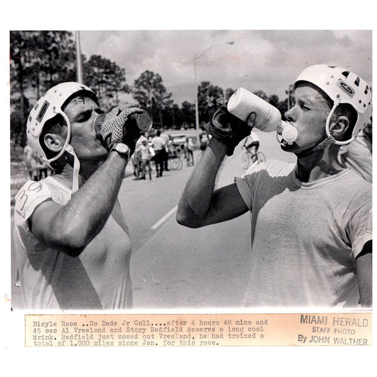 1968 Press Photo Cycling Bike Race Al Vreeland Story Redfield Miami FL 8x10" AD3