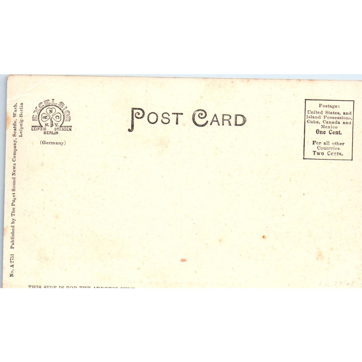 Antique Postcard The Seattle High School Seattle Washington TD9