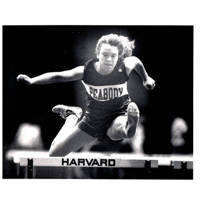 1992 Original Press Photo Track Hurdles Jill Cohen Peabody 8x10" AD2