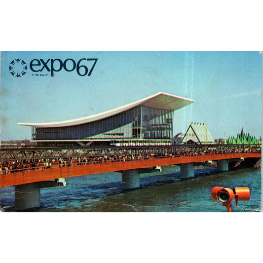 Expo 67 Montreal - The Pavilion of the Soviet Union Original Postcard TK1-P12