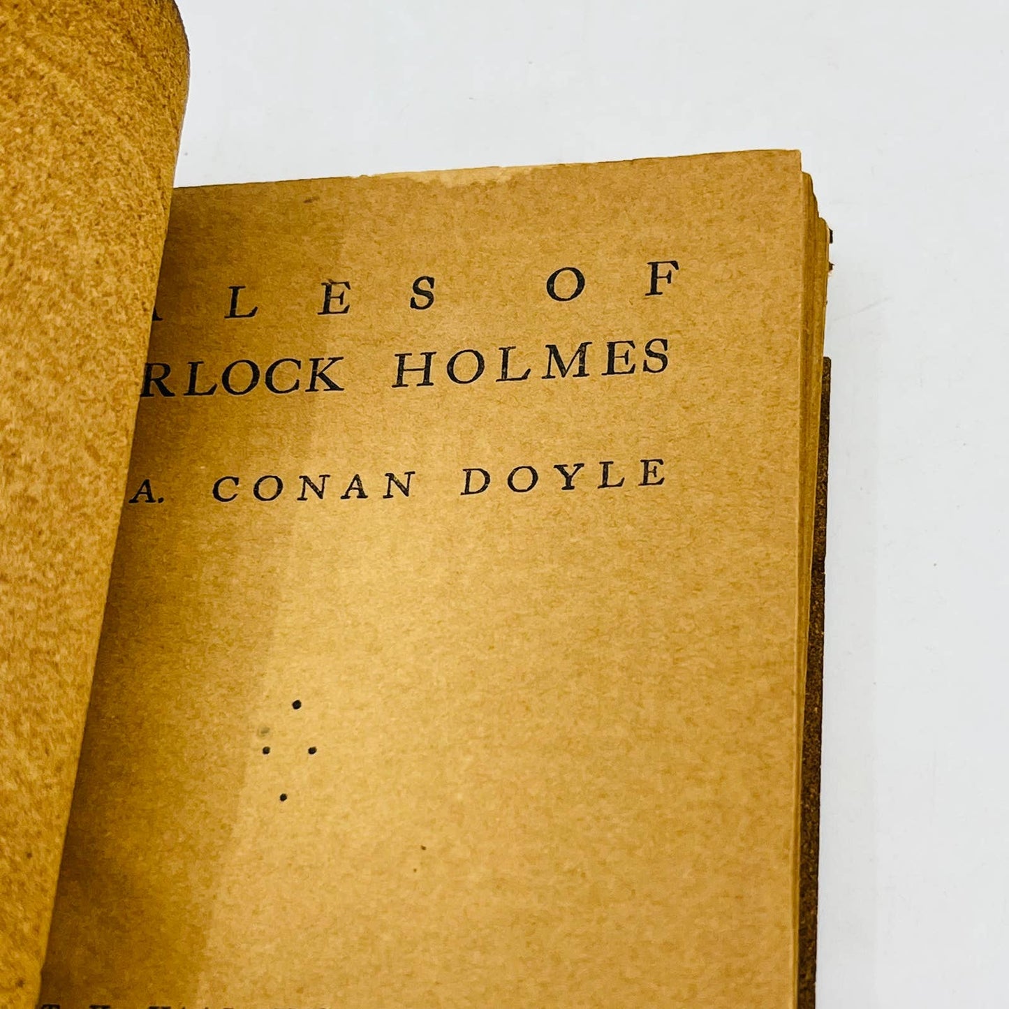 c1920 Vintage Little Leather Library Book SHERLOCK HOLMES Conan Doyle TA7