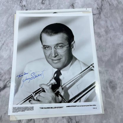 1953 SIGNED James Stewart In The Glenn Miller Story Movie Still Lot of 3 FL5