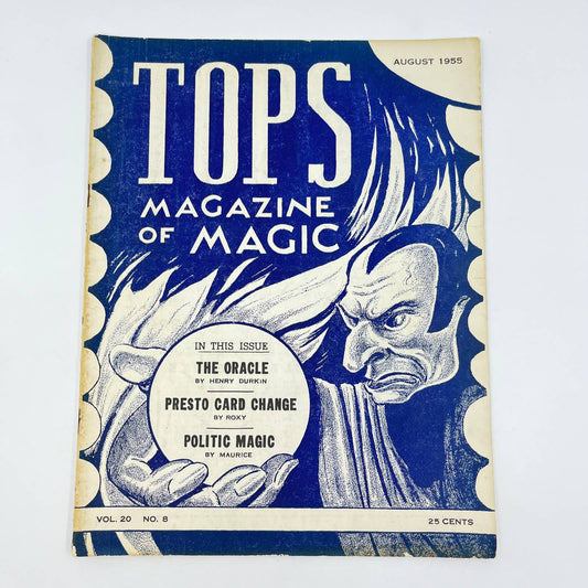 1955 Aug - Tops Magazine of Magic - Tricks Magicians TF7