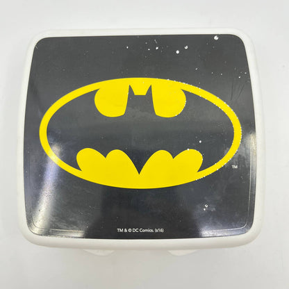 Vintage Tupperware Batman Lunch Box Sandwich Keeper Square Hinged Locking TF3-2