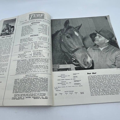 1950 Feb Turf and Sport Magazine Horse Racing Double Fraud Derby Russ Ellis TG6
