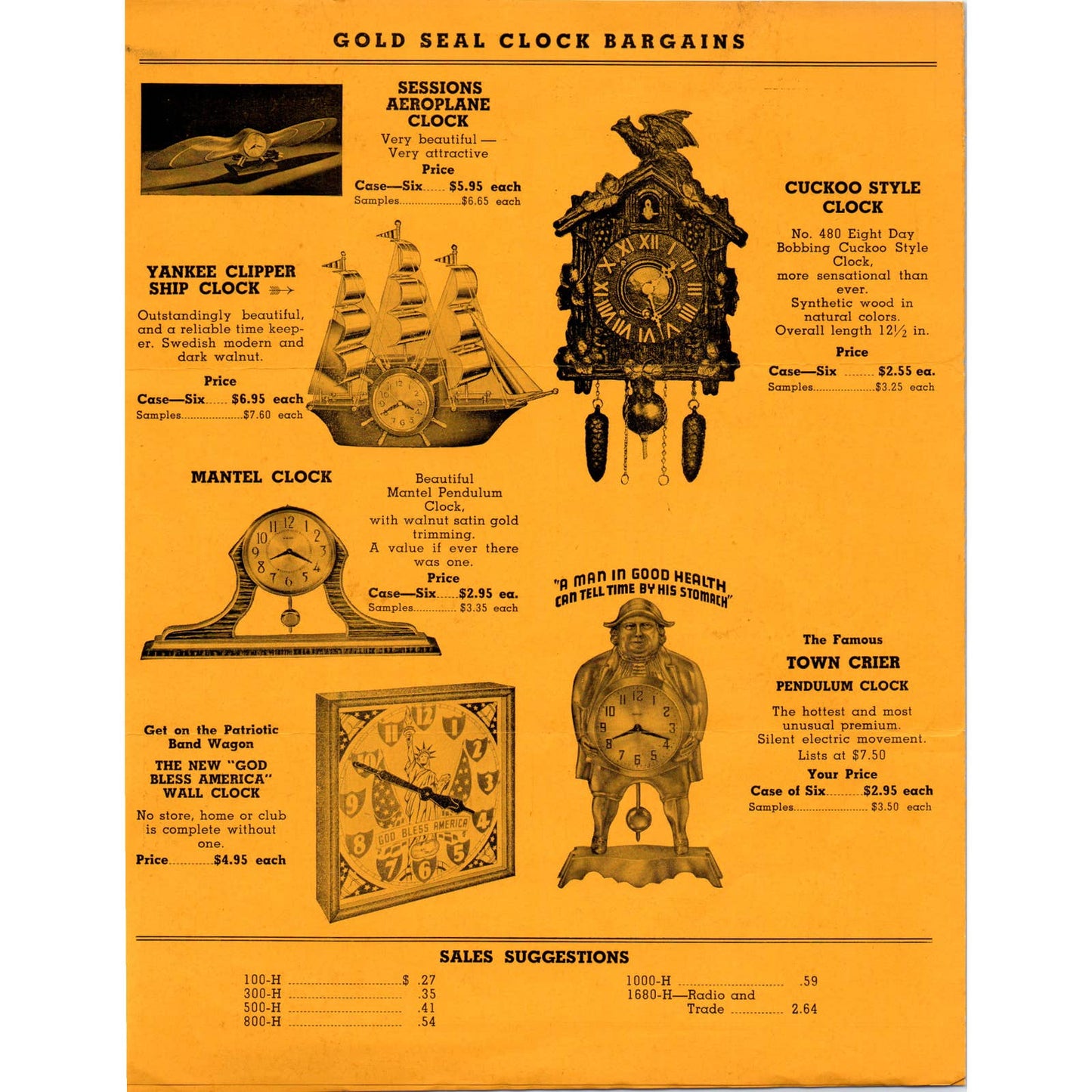 1920s Gold Seal Novelty Co Chicago 4 Page Catalog Leaflet Wholesale Products AD8