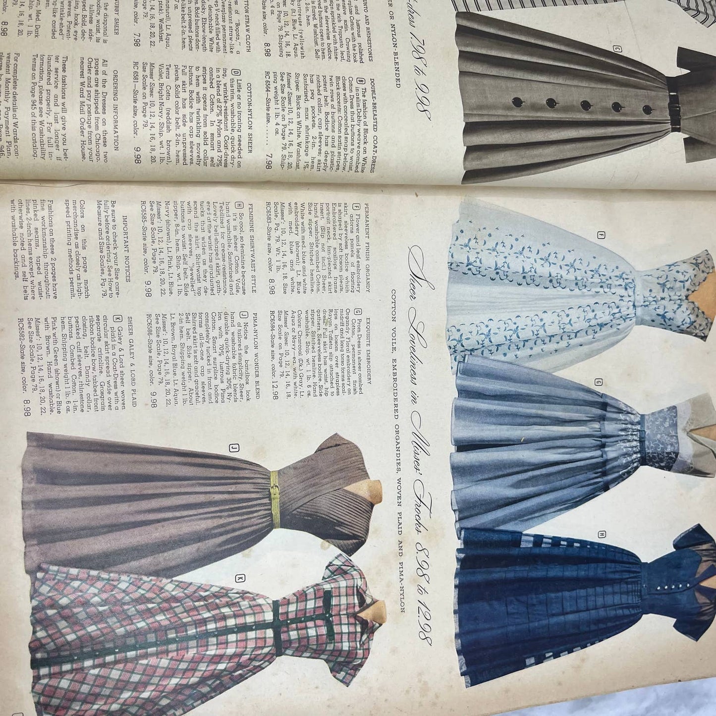 Original 1953 Spring And Summer Montgomery Ward Catalog Kansas City S4