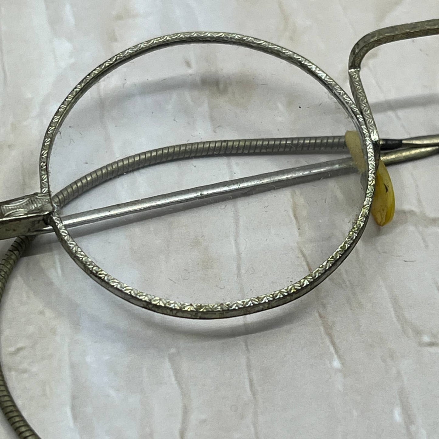 c1910 Round Eyeglasses Etched Chester W. Gaskell Optician St. Paul MN TC5-S1