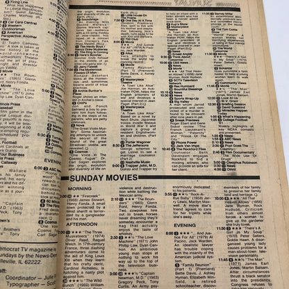 1981 Oct 11 Bellville IL News-Democrat TV Listings Magazine  Kevin Dobson A18