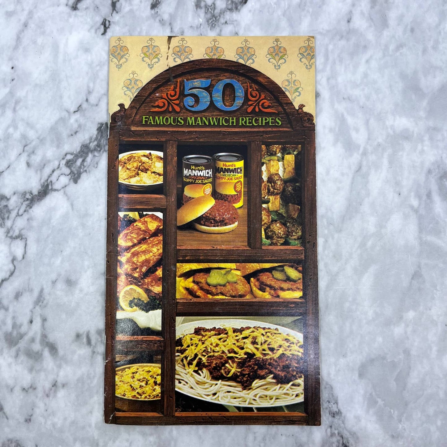 Vintage 1974 50 Famous Manwich Recipes Cookbook Hunt-Wesson Foods TJ4
