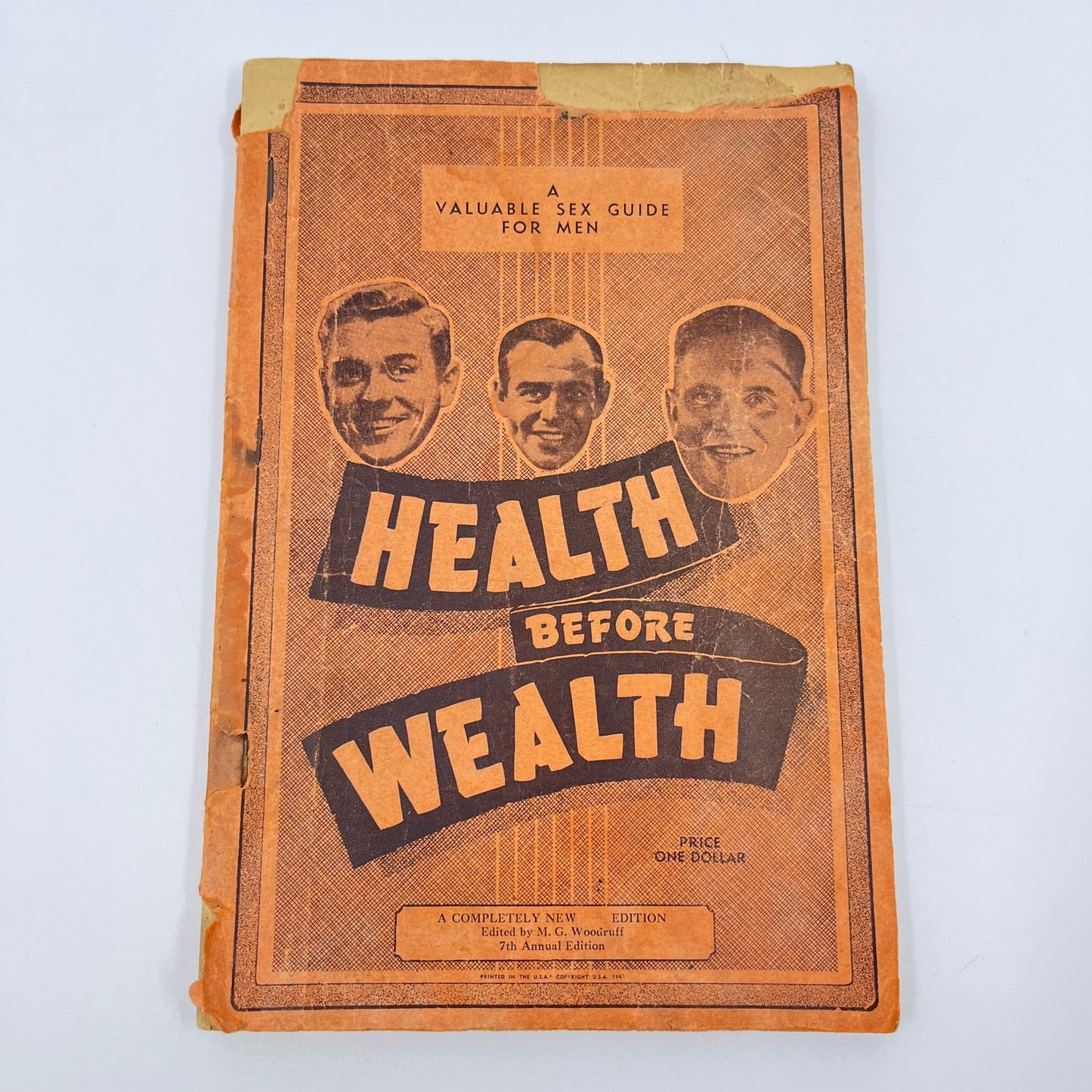 1942 Health Before Wealth Sex Guide for Men National Social Hygiene League L1-5