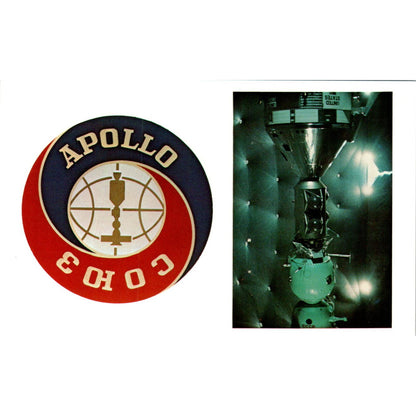 Apollo-Soyuz Test Project Official Emblem Original Postcard TK1-28