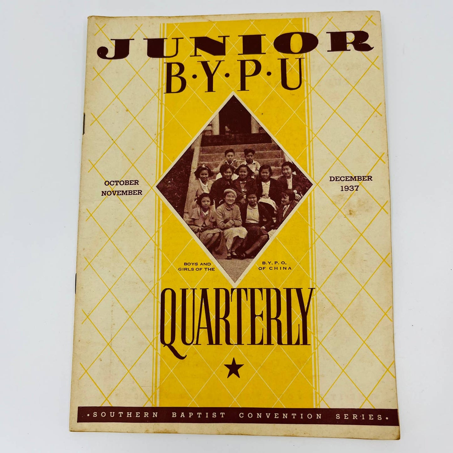 1937 Junior BYPU Quarterly - BOYS and Girls of the BYPO OF CHINA  Baptist C1