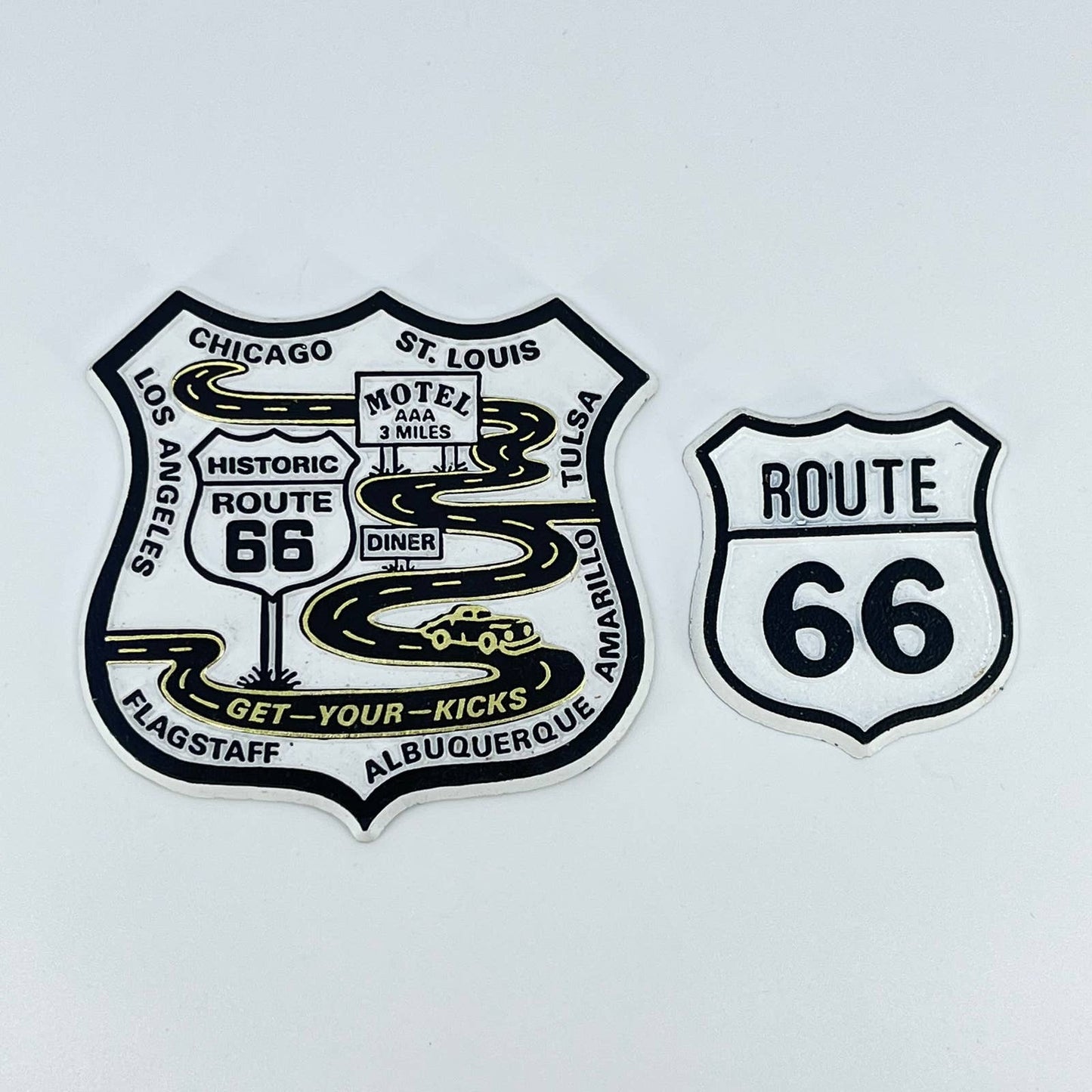 VTG Route 66 Refrigerator Magnet Set of 2 SD2