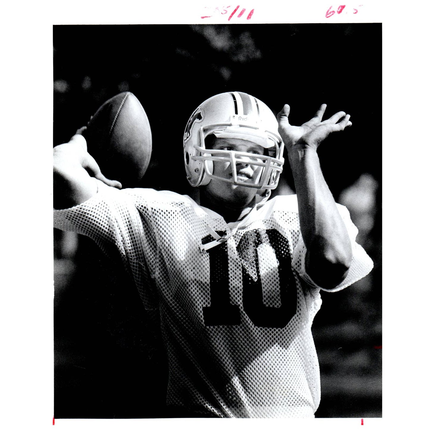 1984 Press Photo Football USFL Tampa Bay Bandits Wayne Peace 8x10" AD3