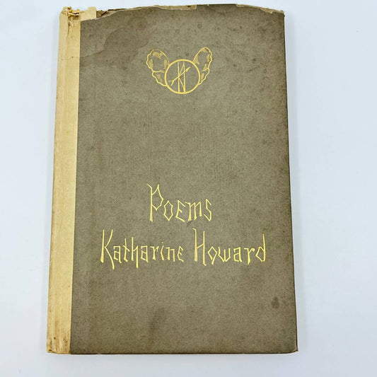 1914 Book of Poems Katherine Howard HC RARE TF1