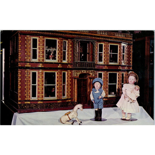 Hope Villa Doll House Schoenhut Horse and Walkable Doll Original Postcard PB8