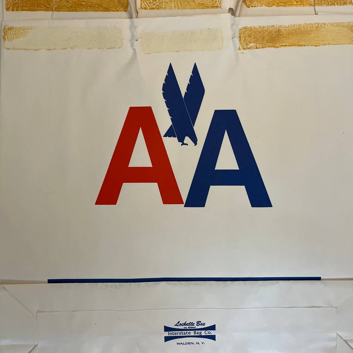 1970s Lot of 7 American Airlines Large Paper Shopping Souvenir Bags ~20x18"