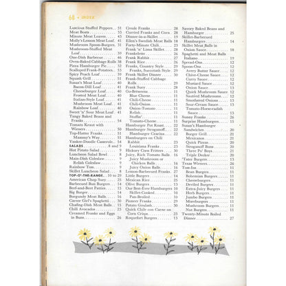 Good Housekeeping's Hamburger & Hot Dog Book 1958 recipe book TJ7