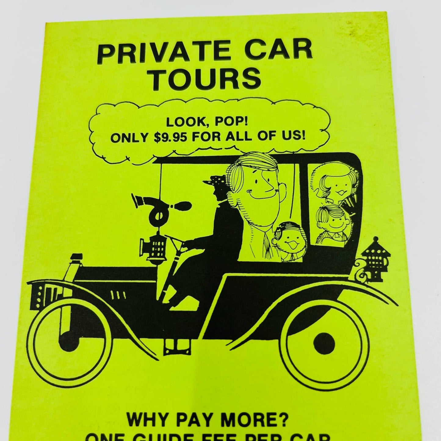 1977 Rutt’s Tours Classic Cars Amish Country Intercourse PA Leaflet Flyer SC1