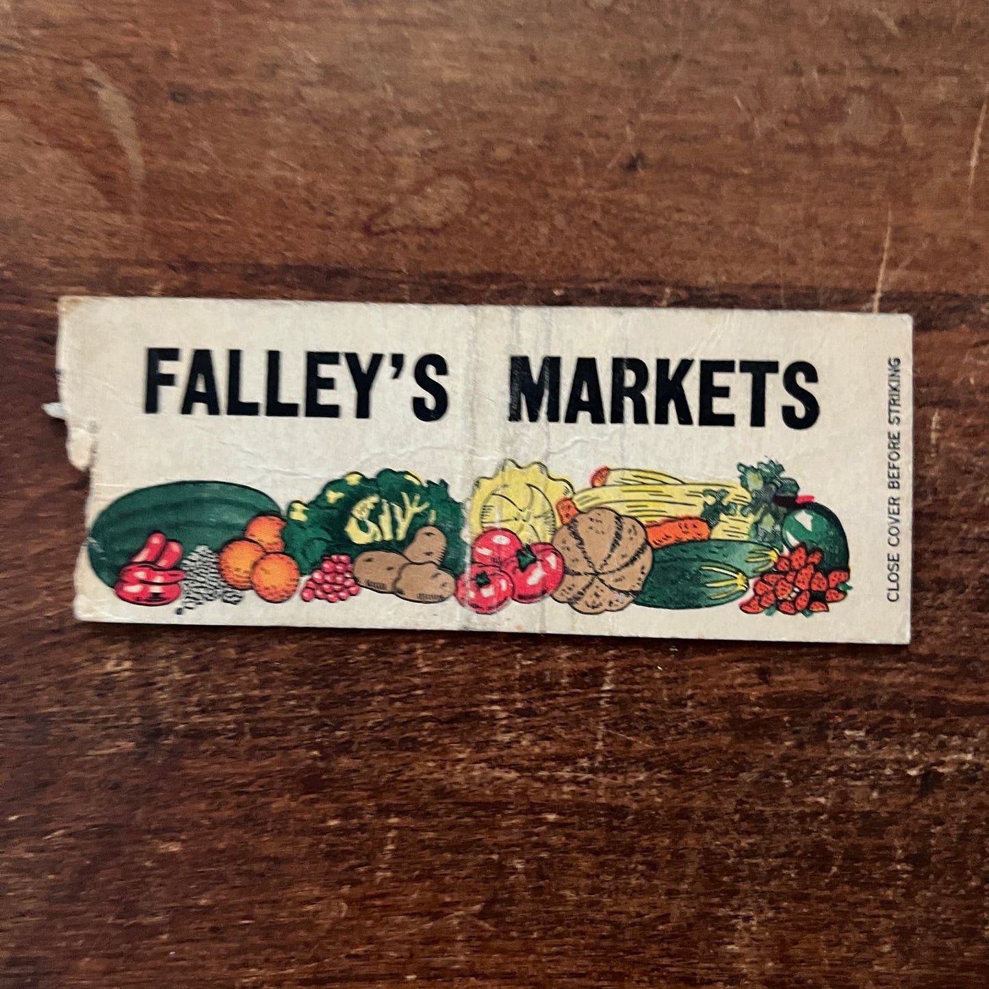 Falley's Markets Topeka Kansas Advertising Matchbook Cover SA9-M12