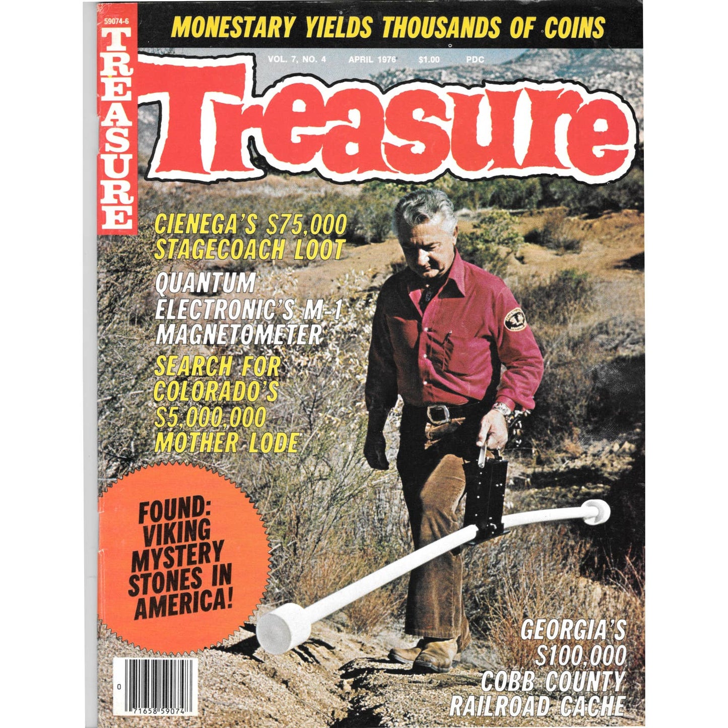 Treasure Magazine - Treasure Hunting Gold Mining Metal Detecting April 1976 M5