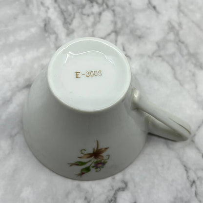Vintage Fine China Tea Cup Pink Roses Gold Trim TD6-1