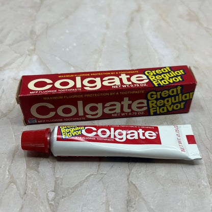 Vintage 1984 Colgate Fluoride Toothpaste NOS Movie Prop Collector Unused TE5-S2