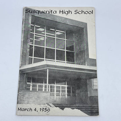 1956 Susquenita High School Open House Visitor Information Booklet AB3