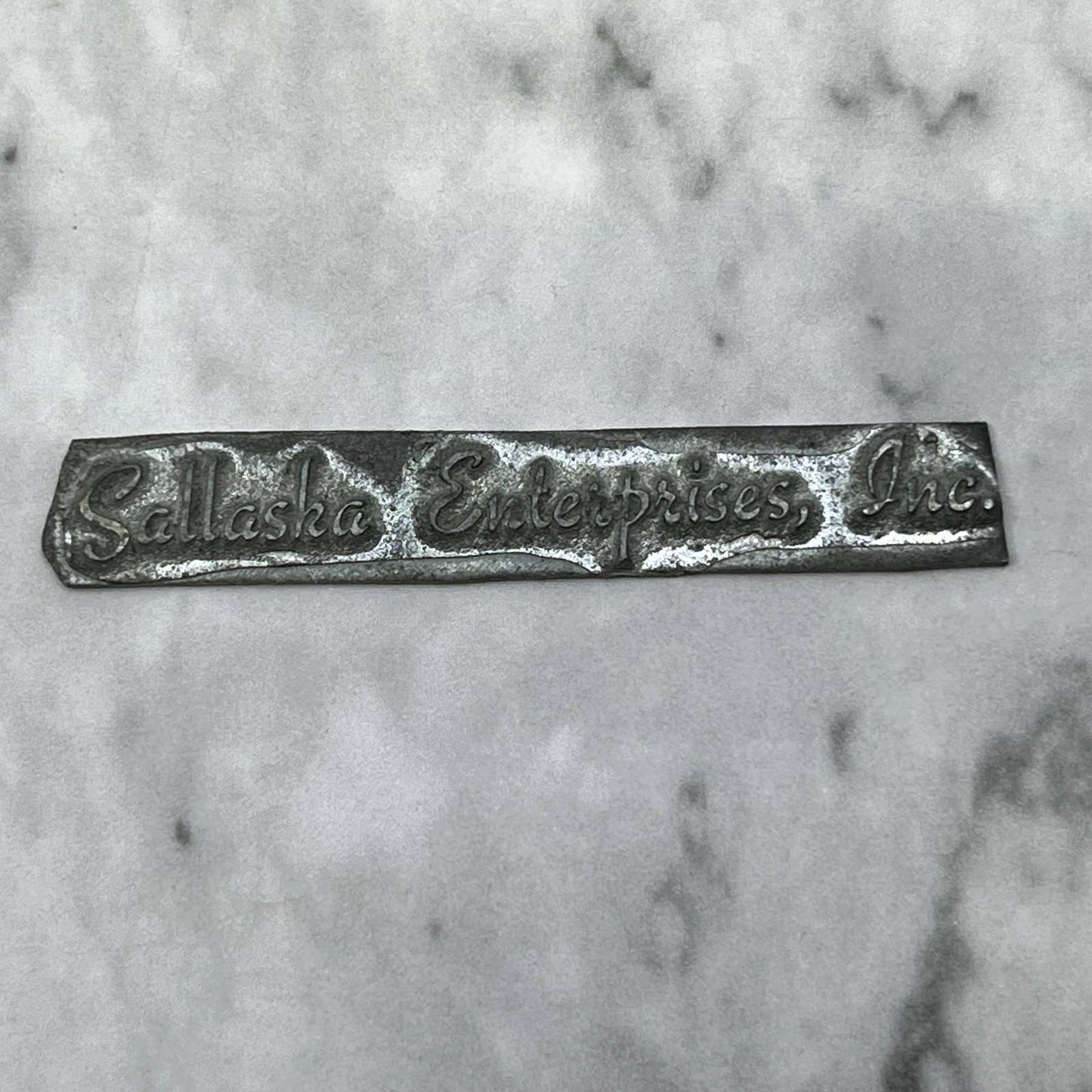 Vintage Printing Letterpress Printers Block Plate Salkaska Enterprises Inc SE831