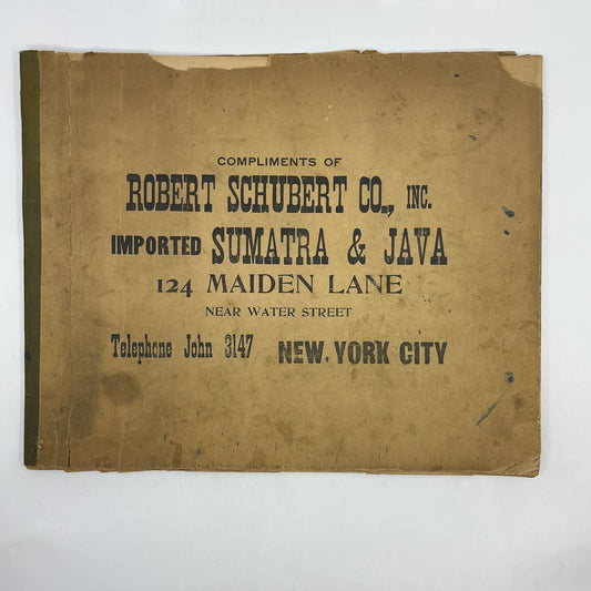 1921 Robert Schubert Co. Cigar Manufacturer Record Book New York TG5