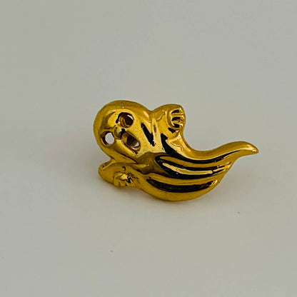Vintage Gold Tone GHOST Halloween Single Earring SB2