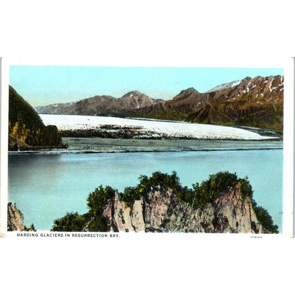 1929 Harding Glacier Resurrection Bay Alaska Original Postcard TK1-30