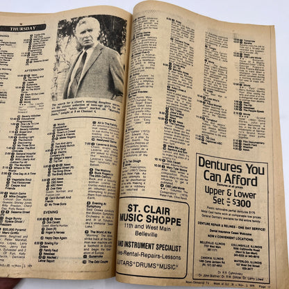 1979 Oct 28 Bellville IL News-Democrat TV Listings Magazine Benson L4-1
